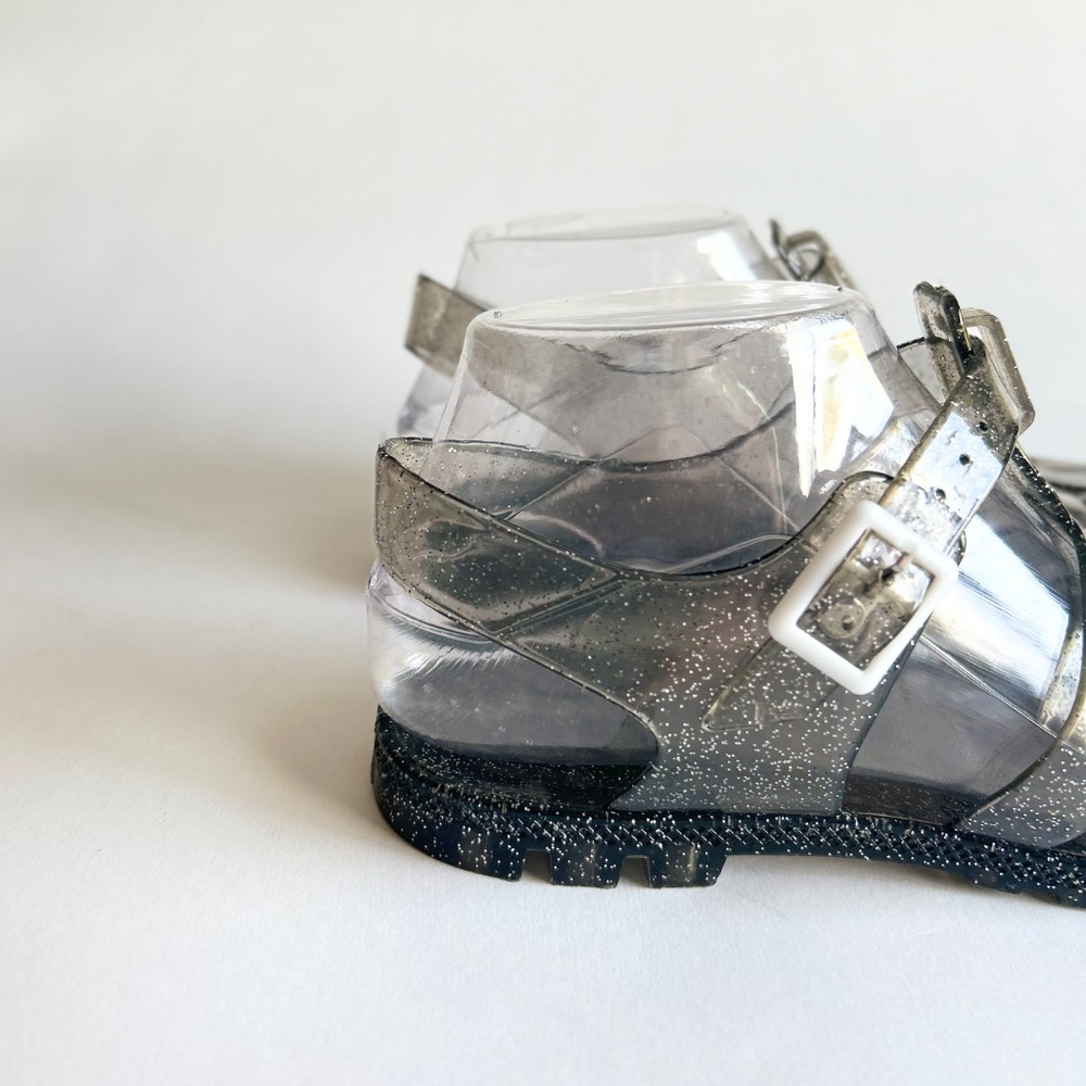 Unbranded Transparent Silver Jelly Ankle Strap Sandals size 6 - Picture 12 of 14